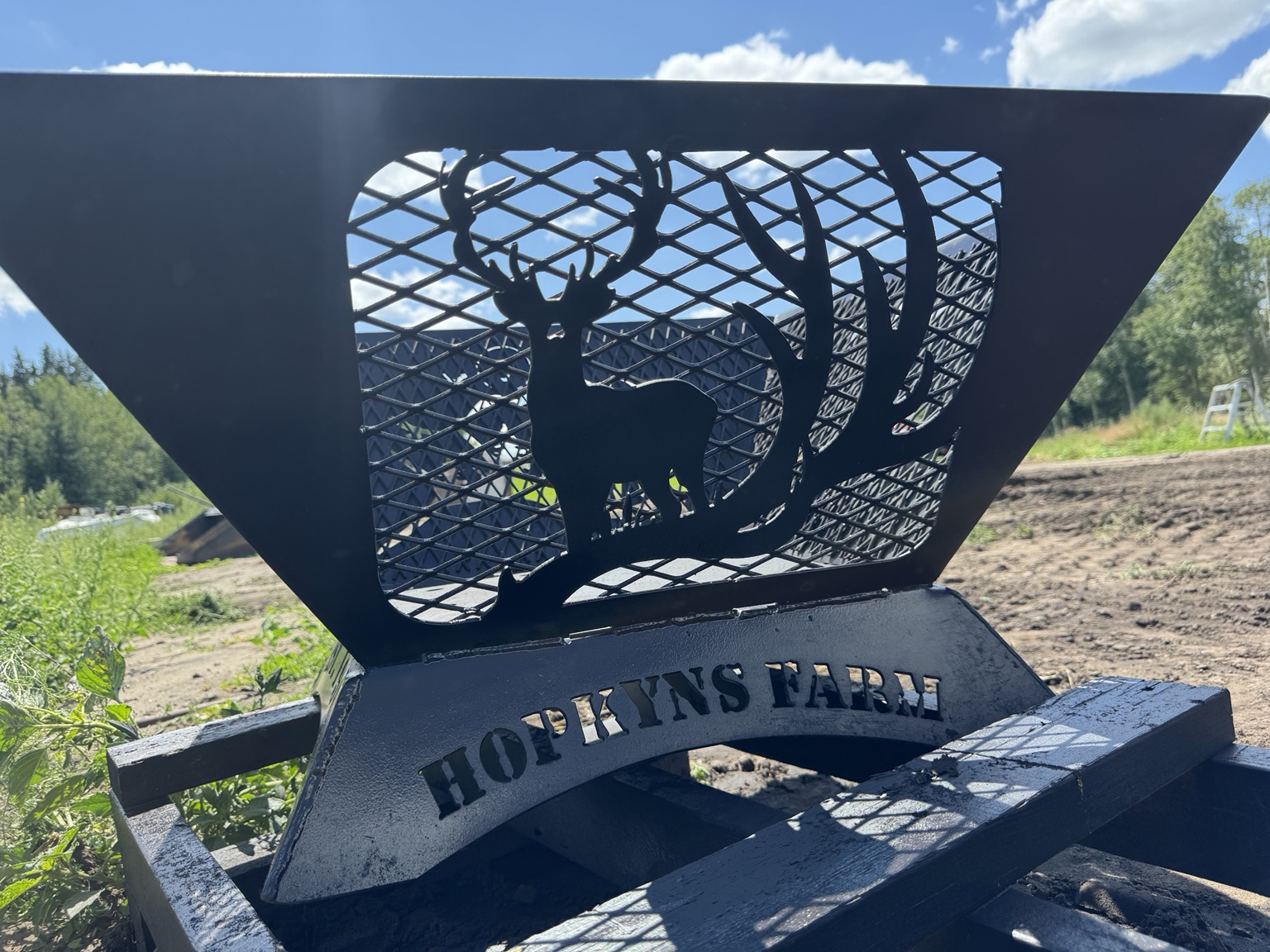 Custom CNC cut steel design